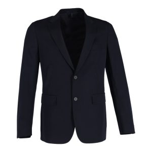 Ermenegildo Zegna Einreihiger Blazer – Marineblau, Wolle, 7748768071740