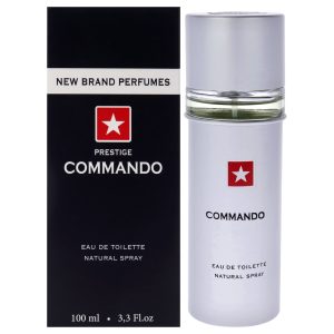 Commando von New Brand – 3,3 oz, Eau de Toilette, Spray, für Herren