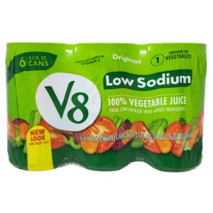 6 Packung – V8 – natriumreduziert – Original – Gemüse – Saft – 5,5 oz