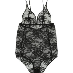 Body – Blumenmuster, mit Spitze