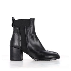 Tod's Stiefeletten – Blockabsatz, Schwarz, Leder