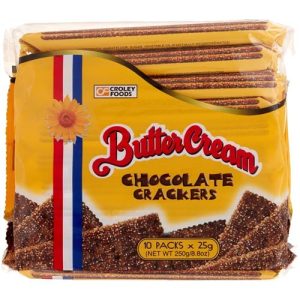Butter Cream Schokoladen-Cracker – 10 Packungen, 25 g, 8,8 oz