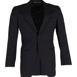 Dolce & Gabbana Blazer – Schwarz, Wolle, 7748640505916