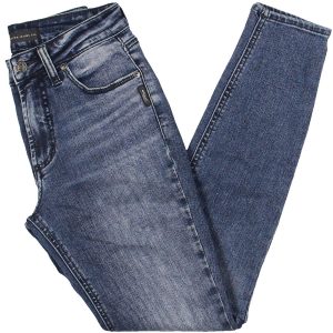 Jeans – Knopf, mittlere Bundhöhe, eng anliegend