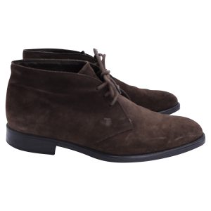 Tod's Stiefel – mit Schnürung, Braun, Veloursleder, 7748868669500