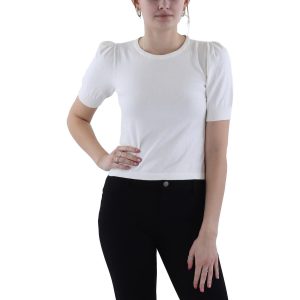 Pullover – Rundhalsausschnitt, Puffärmel, Pullover
