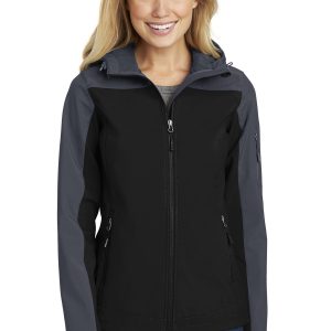 Port Authority Damen-Softshelljacke – mit Kapuze, Core, L335