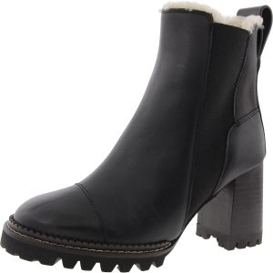 Stiefeletten – Kunstfell, Leder
