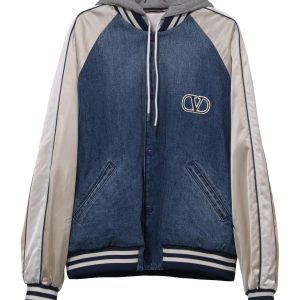 Valentino – Bomberjacke – Blau – Denim – 7748679237692