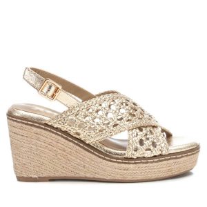 Damen – Keilsandalen – Gold – 7703599808572