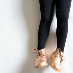 Strumpfhose – Schwarz, Zopfstrick