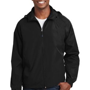 Sport-Tek Herren-Jacke – mit Kapuze, Raglan