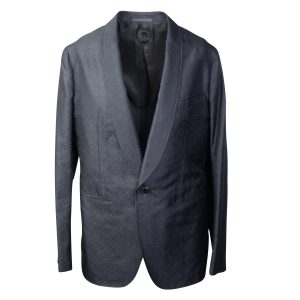 Einreihiger Blazer – Schwarz, Seide