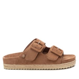 Damen – flache Sandalen – Camel – 7704759828540