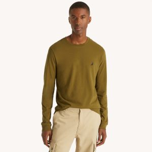 Nautica T-Shirt – Rundhalsausschnitt, Langarm