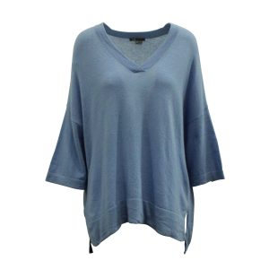 Vince Pullover – Oversize, Hellblau, Kaschmir, 7833195806780